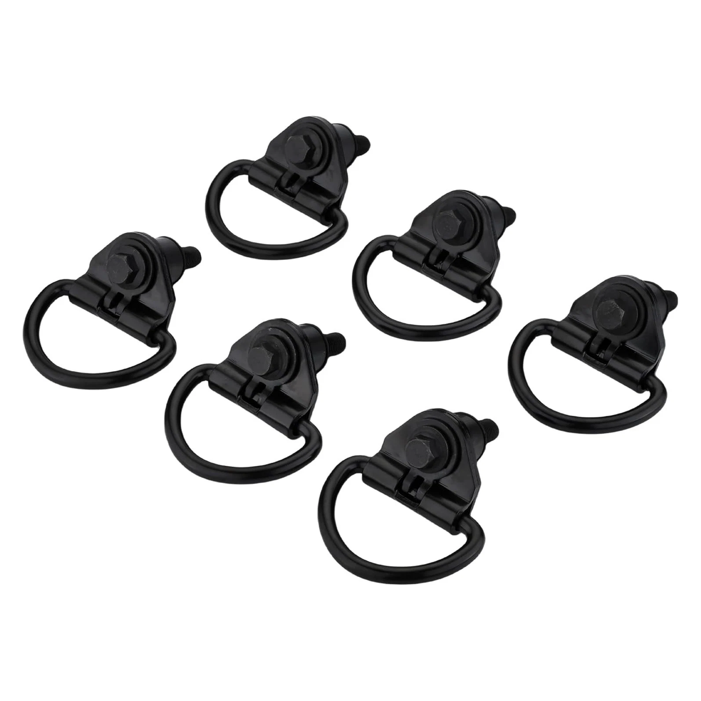 Lot de 6 crochets en D pour chargement arrière en acier noir BK21V550A74AD V550A74-AD pour Ford Transit 150 250 350 350 015-2024