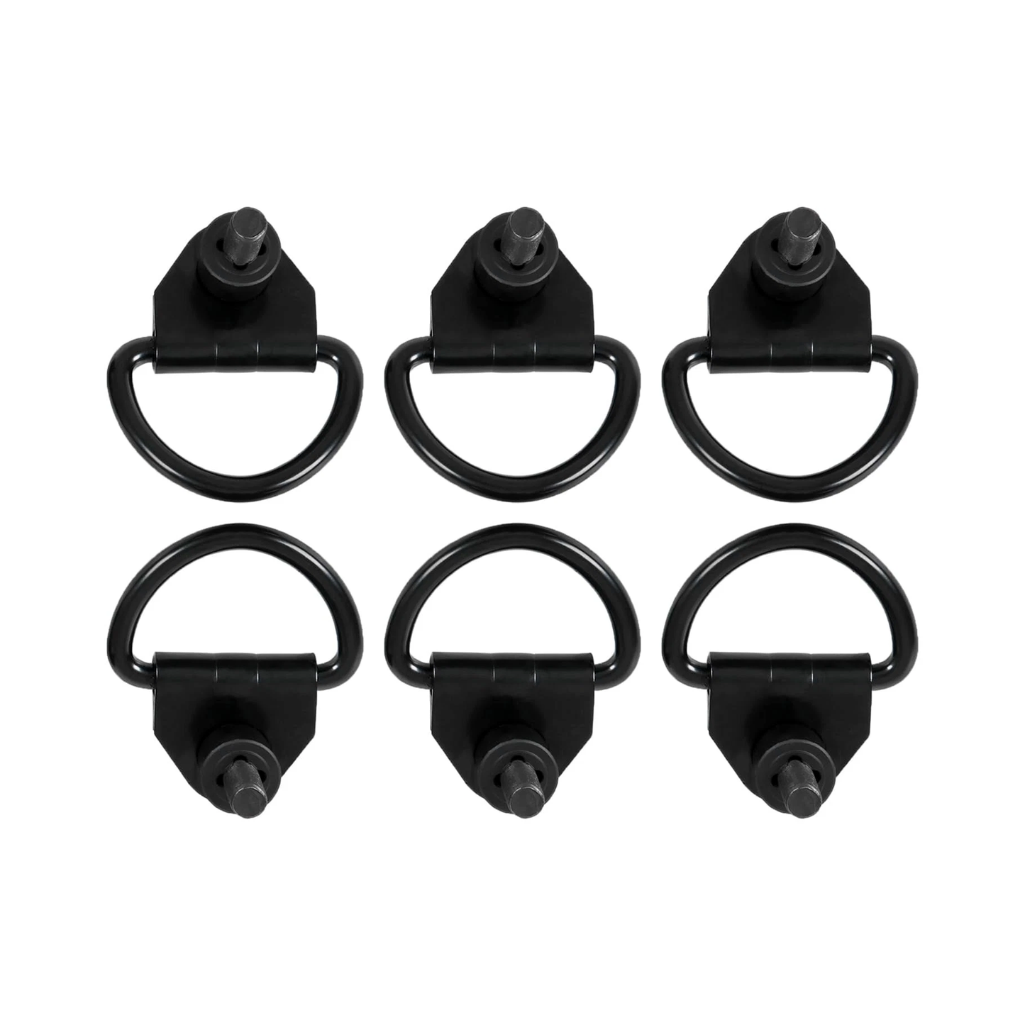 Lot de 6 crochets en D pour chargement arrière en acier noir BK21V550A74AD V550A74-AD pour Ford Transit 150 250 350 350 015-2024