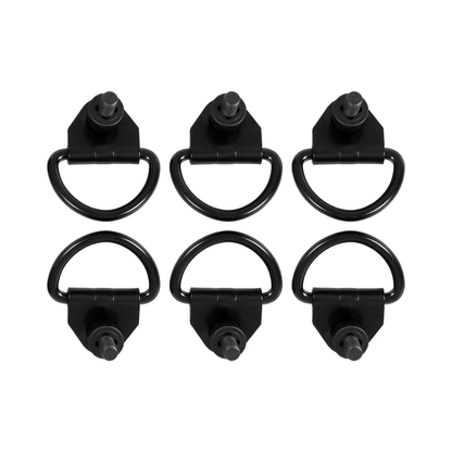 Lot de 6 crochets en D pour chargement arrière en acier noir BK21V550A74AD V550A74-AD pour Ford Transit 150 250 350 350 015-2024