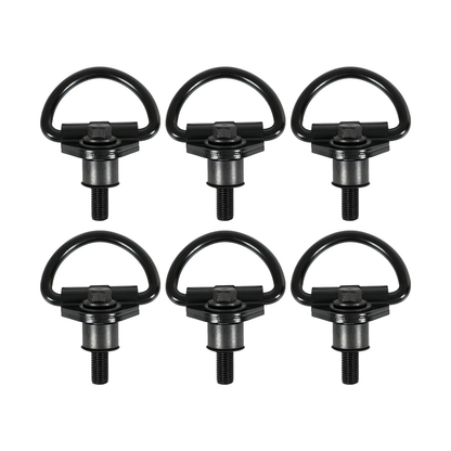 Lot de 6 crochets en D pour chargement arrière en acier noir BK21V550A74AD V550A74-AD pour Ford Transit 150 250 350 350 015-2024
