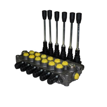 Vanne de commande hydraulique à 6 tiroirs 4W3P 8 GPM MB61BBBBBB5C1 pour Prince