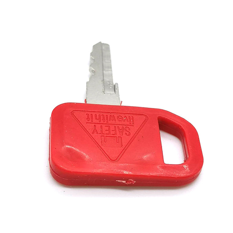 Lot de 6 clés de contact avec porte-clés #T209428 KV13427 compatibles avec les équipements lourds John Deere Skid Steer 240 250 260 270 325 328 332 318G 324E 332G et Columbia Pack Cart
