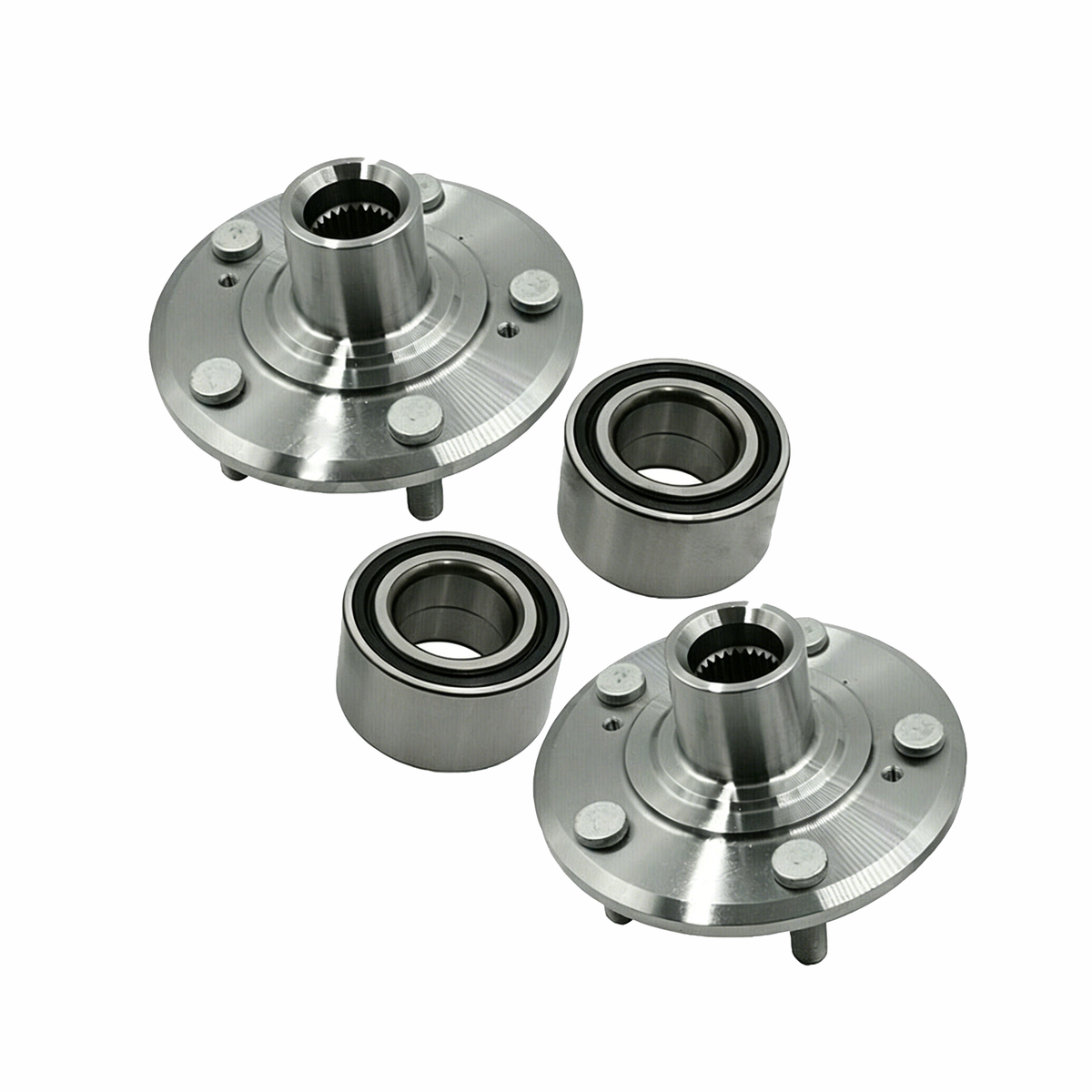 2 Sets Front Wheel Hub Bearing Kit LS-WHB014 for Honda CR-V Prelude - KUDUPARTS