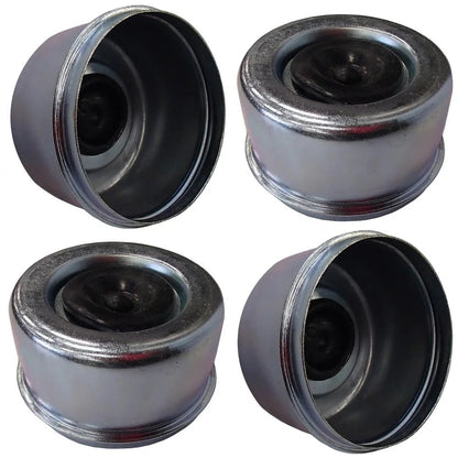OD 2.72" 4 Pcs Grease Cap With Rubber Plug 21-43-1 for Trailer Axles E-Z Lube Spindle