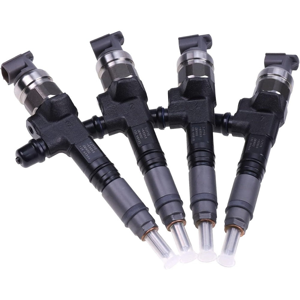 4Pcs Fuel Injector 1J770-53050 1J770-53070 1J770-53074 1J770-53051 295050-1980 for Kubota Engine V3307-CR-TE4 V3307 Tier 4 - KUDUPARTS