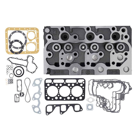 D1402 Complete Cylinder Head with Gaksets for Kubota D1402 Engine 342 643 L454 L455 S1000 Skid Steer Loader KH91 Excavator - KUDUPARTS