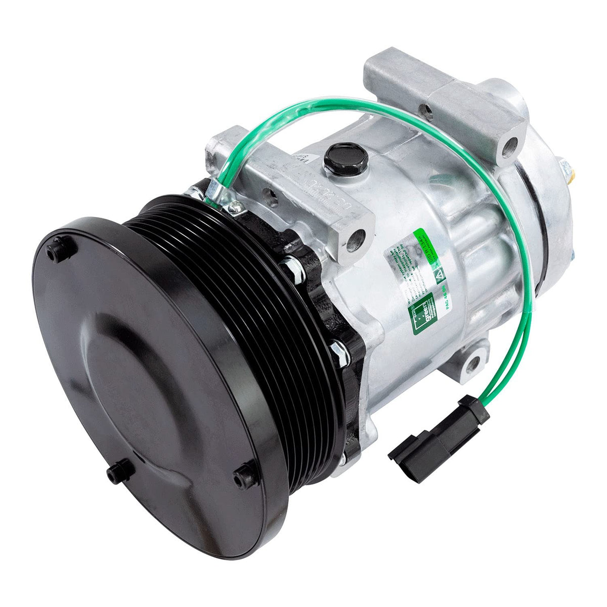 SD7H15 A/C Compressor 338-9100 for Caterpillar CAT Engine C32 3516B Loader 990K 992K 993K 994K - KUDUPARTS