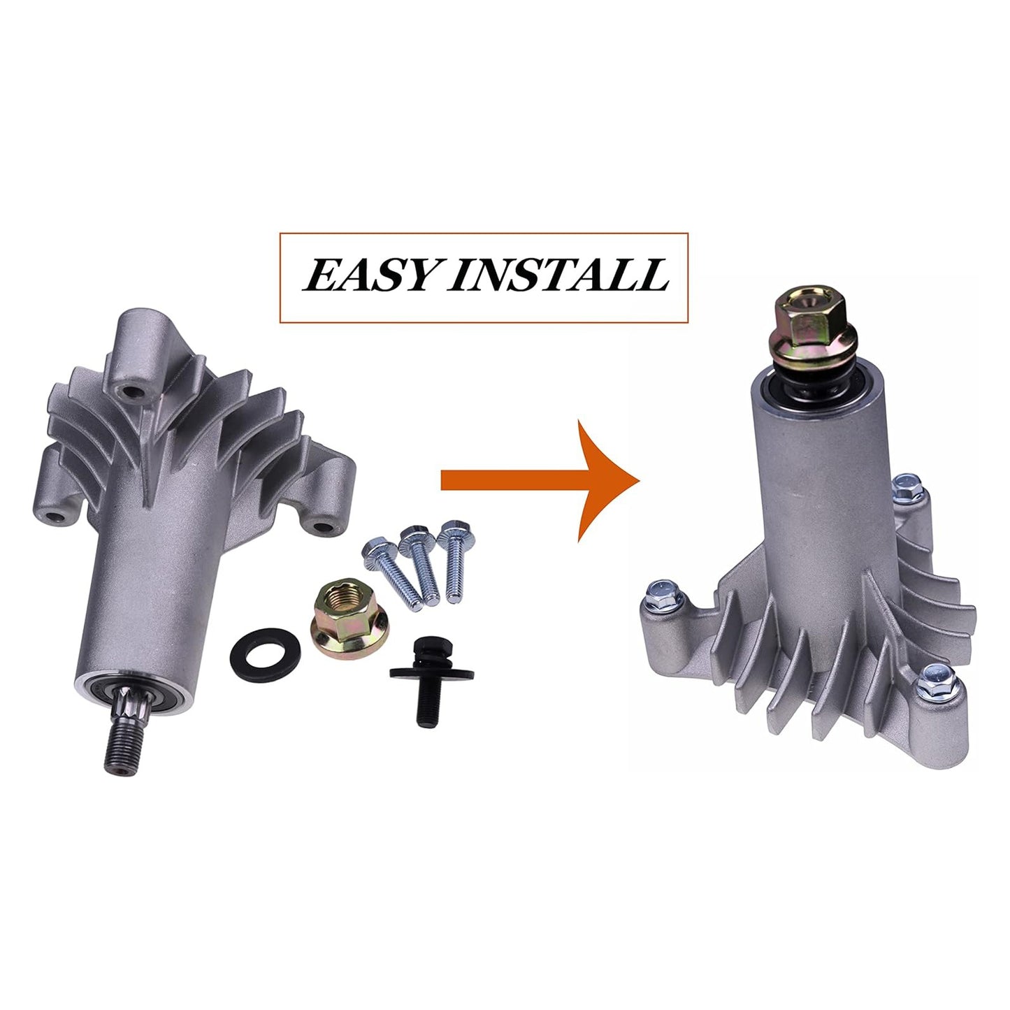 Conjunto de mandril de husillo de 2 piezas 130794 532130794 539110158 para tractor de césped Poulan Electrolux AYP Husqvarna Jonsered Craftsman Ryobi