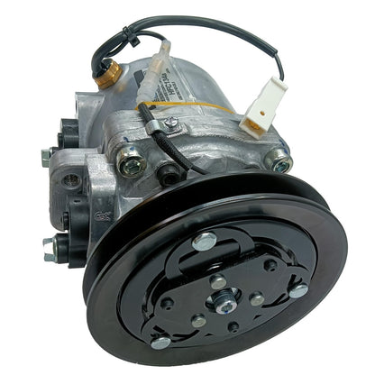 Compresor de aire acondicionado Denso SV06E 283-4170 para excavadoras Caterpillar CAT 303.5E, 304CCR, 304DCR, 305.5D y 305E