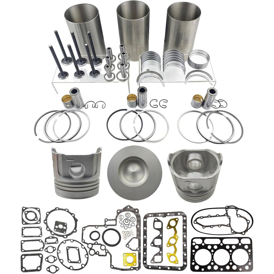 Kit de révision et de reconstruction pour moteur Kubota D1462 pour excavatrice Bobcat 328C 325C