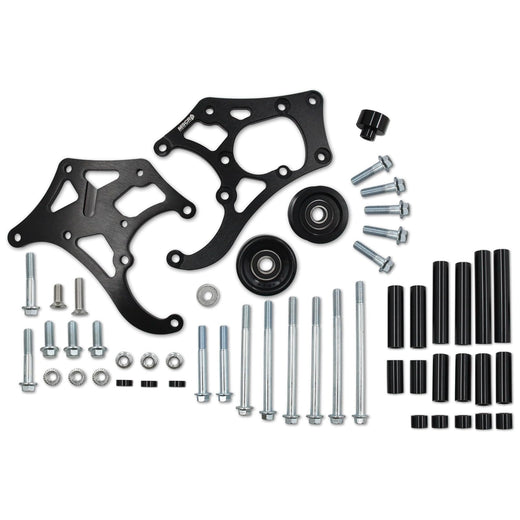 A/C Compressor Bracket TD944-Silver-T for GM Engine LSX LS1 LS2 LS3 LS6 L76 Sanden 508 709 - KUDUPARTS