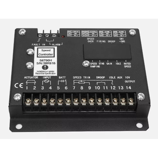 Speed Controller Electronic Control Panel S6700H for Cummins Generator Q7K ZX - KUDUPARTS