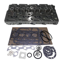 Complete Cylinder Head With Valves + Full Gasket Set Compatible with Kubota V2003 Bobcat 773 337 341 S175 S185 T190 Engine - KUDUPARTS