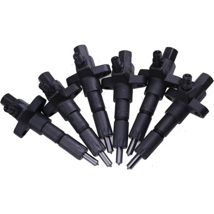 6 PCS Fuel Injector 1-15300250-2 for Isuzu Engine 6BD1 6BG1 Hitachi Excavator EX200-2 EX200-3 - KUDUPARTS