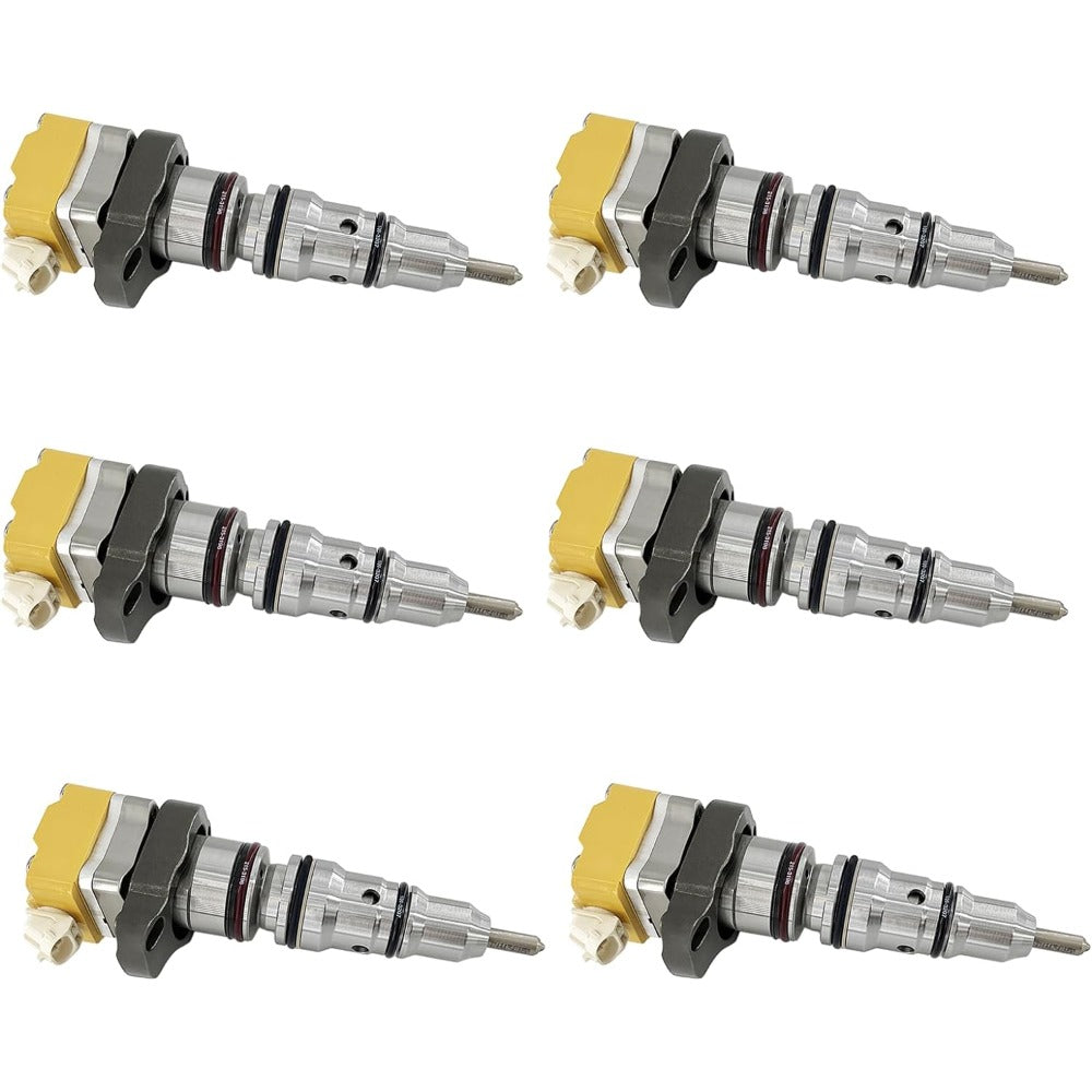 6 Pcs Fuel Injector 10R-0782 for Caterpillar CAT Engine 3126B 3126E - KUDUPARTS