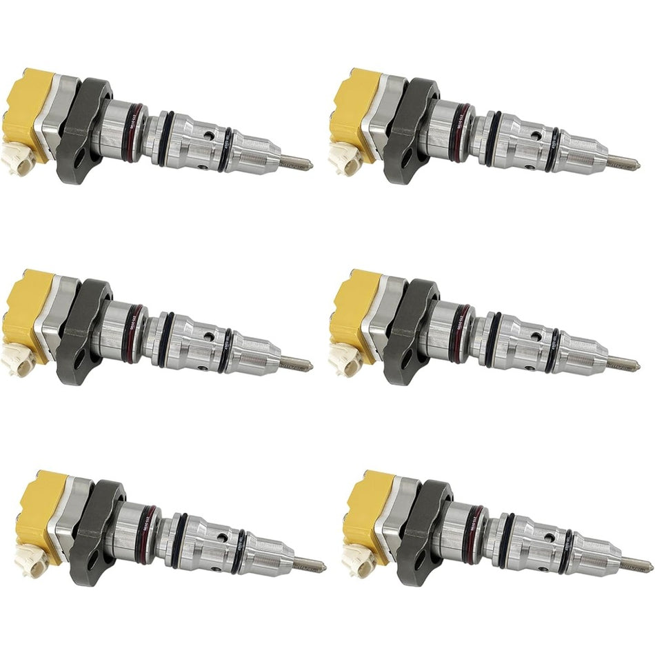 6 Pcs Fuel Injector 10R-0782 for Caterpillar CAT Engine 3126B 3126E