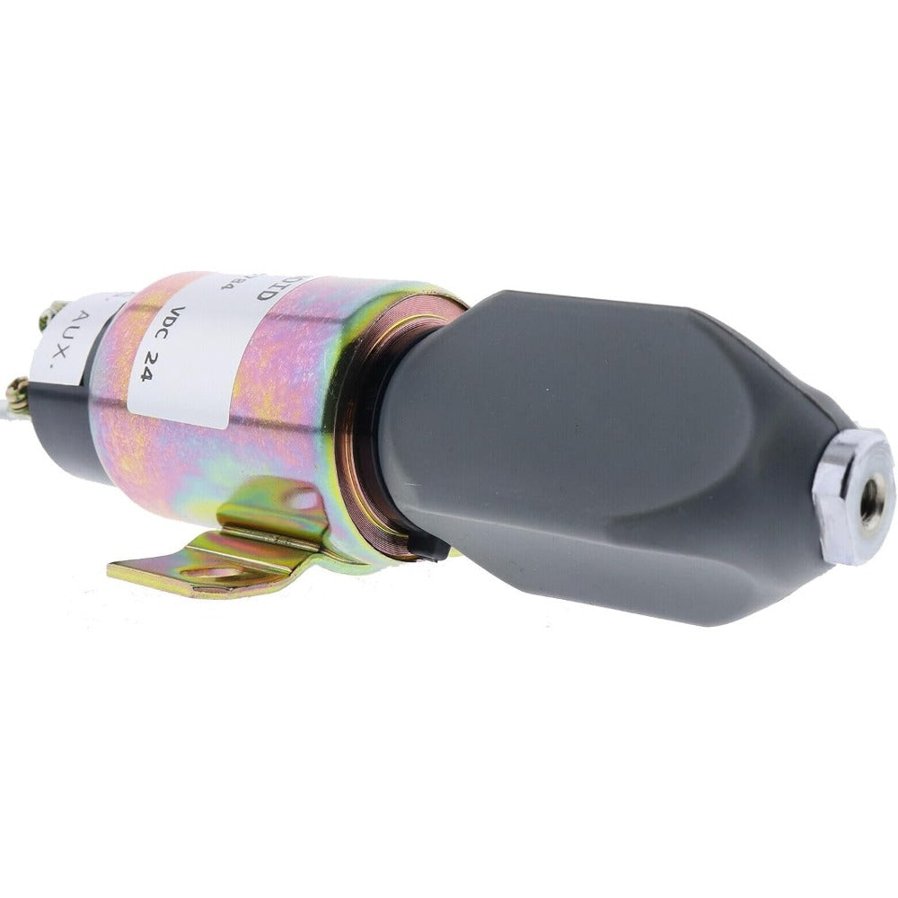 Fuel Shutoff Solenoid 1751-12E7U1B1S5A for Cummins Caterpillar CAT Excavator E70B E320 - KUDUPARTS