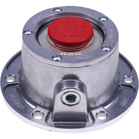 4 PCS Torque Steer Cast Aluminum Hub Cap w/ Side Fill Plug 343-4024 Replace Stemco - KUDUPARTS