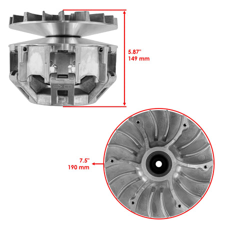Primary Drive Clutch 420280608 420280597 420280727 Compatible with Can-Am Defender HD10 2018-2024 Commander 1000R 2021-2024 Maverick Sport 1000R 2019-2023 Maverick Trail 1000 2018-2023 - KUDUPARTS