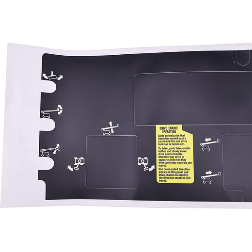 Platform Control Panel Decal 82281GT for Genie Articulated Boom Lift Z-80/60 - KUDUPARTS