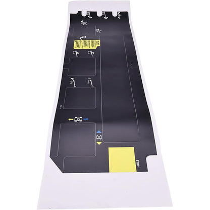 Calcomanía 82281GT para el panel de control de la plataforma para el elevador articulado Genie Z-80/60