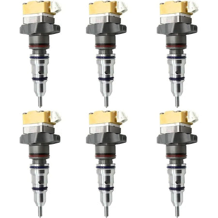 6 Pcs Fuel Injector 10R-0782 for Caterpillar CAT Engine 3126B 3126E - KUDUPARTS