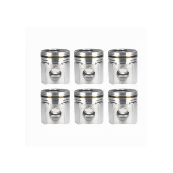 6PCS Piston 3917707 for Cummins Engine 6CT 6CTAA 6CT8.3 6CTAA8.3 - KUDUPARTS