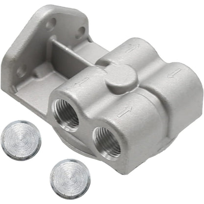 Fuel Filter Remote Mounting Base for Caterpillar CAT 1R-0750 1R-0749 1R-1712 NAPA 4770 WIX 24770 - KUDUPARTS