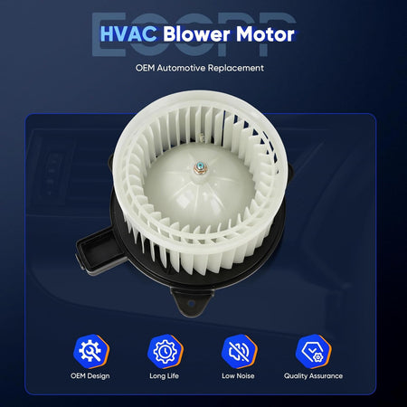 AC Blower Motor Compatible with Jeep Gladiator 2020-2022 & Wrangler 2018-2022 - Replacement Automotive Blower Motor 700356 - KUDUPARTS