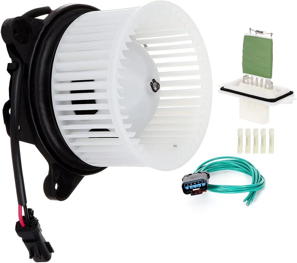 HVAC Blower Motor and Resistor Fit For 2001-2004 for Dodge Dakota Base SLT SXT Sport R/T Extended Cab Pickup 2.5L 3.7L 3.9L 5.9L, 2001-2003 for Dodge Durango Base SLT R/T Sport Utility 4.7L 5 - KUDUPARTS
