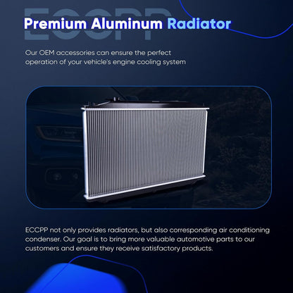 13082 Engine Coolant Radiator Compatible with 2010-2014 for Acura TSX 3.5L Replace# DPI13082; 13082; CU13082; 19010RL5A51; AC3010145 Aluminum Core Automotive Replacement Engine Radiators