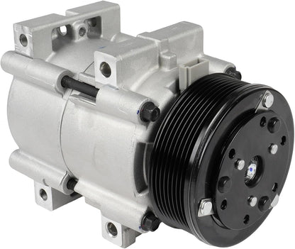 AC Compressor with Clutch for 2000-2003 Ford Excursion 7.3L - Rapid Cooling