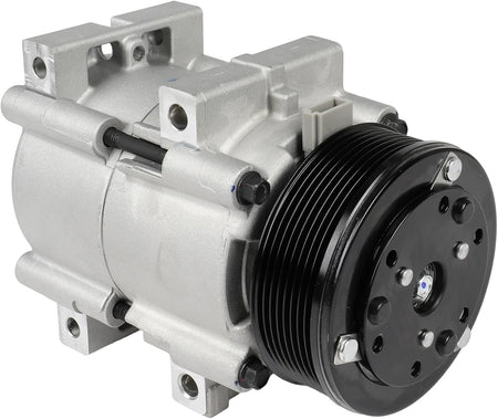 AC Compressor with Clutch for 2000-2003 Ford Excursion 7.3L - Rapid Cooling - KUDUPARTS