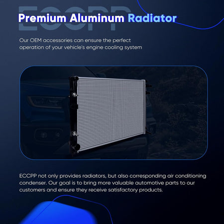 13104 Engine Radiator Compatible with 2006-2007 for Subaru B9 Tribeca 3.0L,2008-2014 for Subaru Tribeca 3.6L,Replace# CU13104, DPI13104 Aluminum Automotive Replacement Engine Radiators - KUDUPARTS