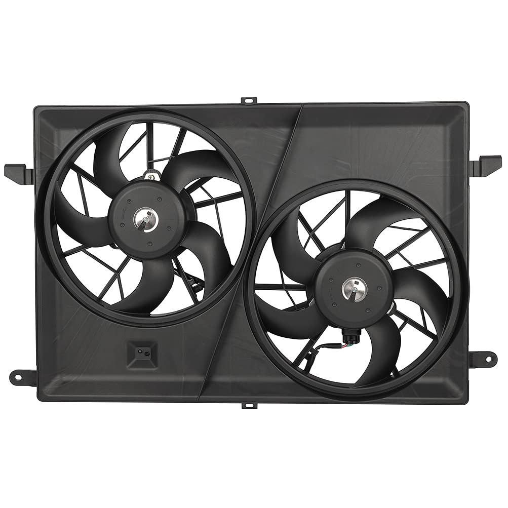 Radiator Cooling Fan Assembly Compatible with 2008-2017 for Buick Enclave/2007-2017 for GMC Acadia/2007-2010 for Saturn Outlook,Replace 621-390,621930,FA70469,1581657,CF12045,GM3115219 - KUDUPARTS