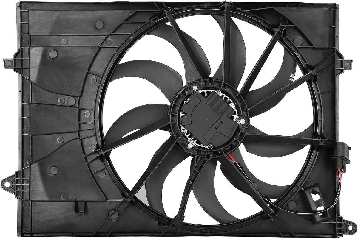 Radiator Cooling Fan Assembly Compatible with 2019-2020 for Hyundai Santa Fe Essential/Limited/Preferred Sport Utility 4-Door,Engine Cooling Fan Automotive Replacement 624410 - KUDUPARTS