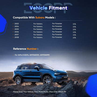 Radiator for 2003-2008 Subaru Forester 2.5L (Part #2674)