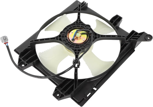 Cooling Fan Assembly Compatible with Mitsubishi Lancer 2002-2019, 2021 & Nissan Frontier 2005-2019, 2021 - Replaces 620311, MN185142, MR958398 - KUDUPARTS