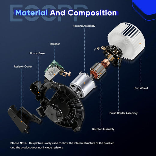AC Blower Motor Fit for Audi & Volkswagen VW - A3 2015-2020, Q3 2019-2024, Golf, GTI, Jetta 2015 2016 2017 2018 2019 2020 2021 Volkswagen VW - Replace# 700341 5Q0907521E AC Heater Blower Fron - KUDUPARTS