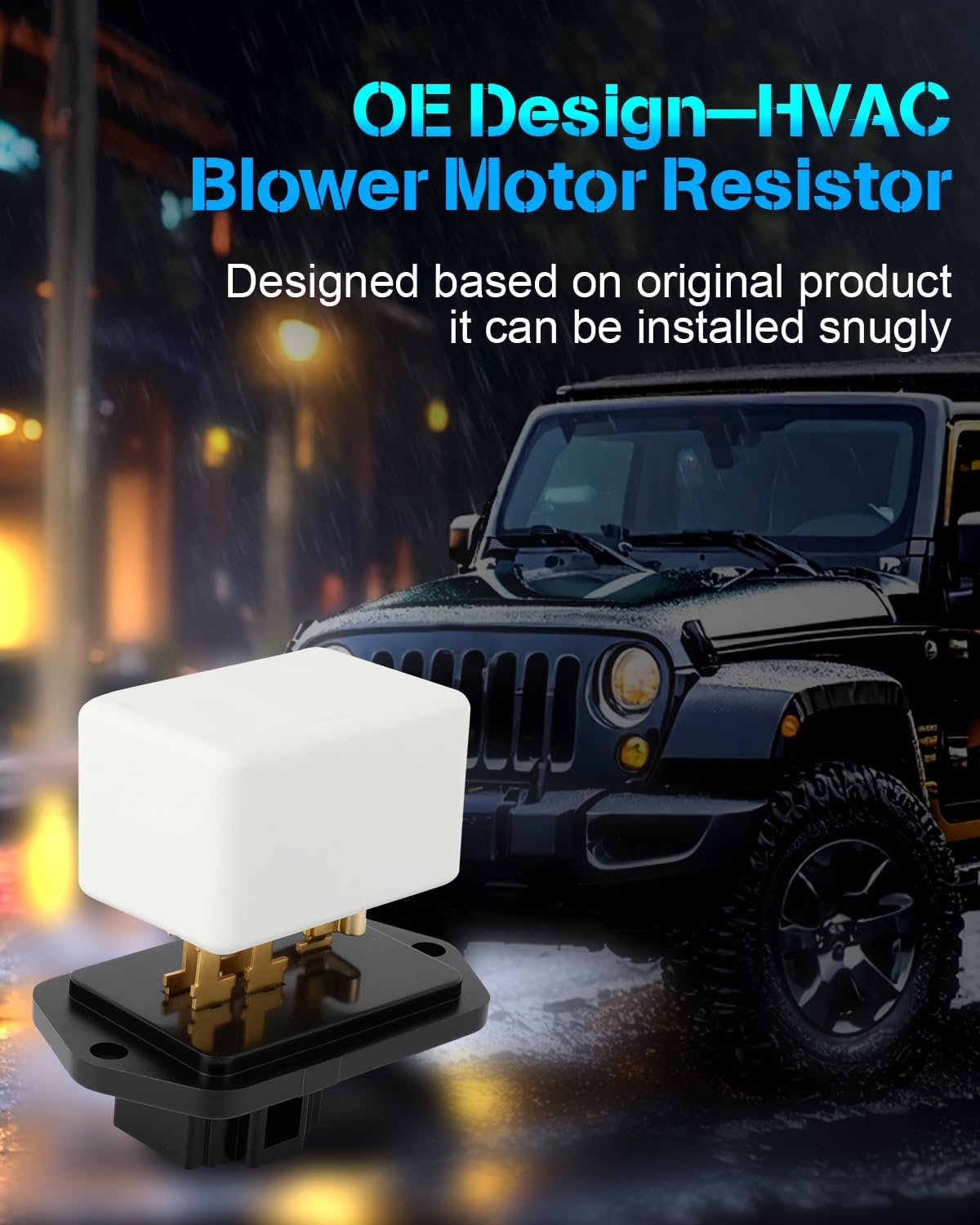 AC Blower Motor Resistor for 1995-2004 Toyota Tacoma - HVAC Heater & Cooling Fan Resistor - Replaces RU91T, RU91, 973-192, 973192, 1468109760, 8713835040, 2BMR0496