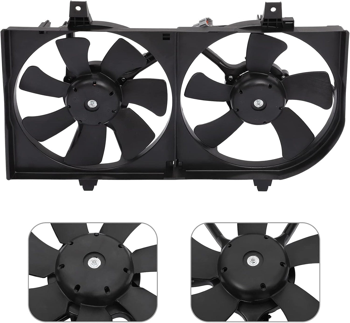 Radiator Cooling Fan Assembly Compatible with 2000-2001 for Nissan Sentra,Engine Cooling Fan Automotive Replacement 620730,674-59684,NI3115123,620-424,620424,214814Z320,214814Z322