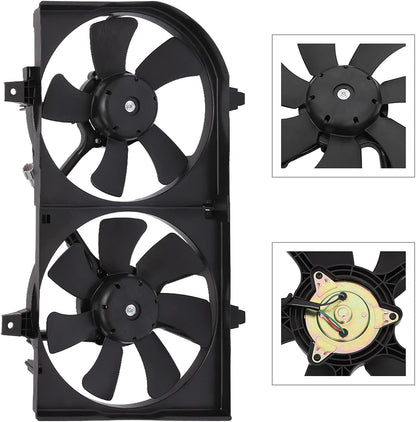 Radiator Cooling Fan Assembly Compatible with 2000-2001 for Nissan Sentra,Engine Cooling Fan Automotive Replacement 620730,674-59684,NI3115123,620-424,620424,214814Z320,214814Z322
