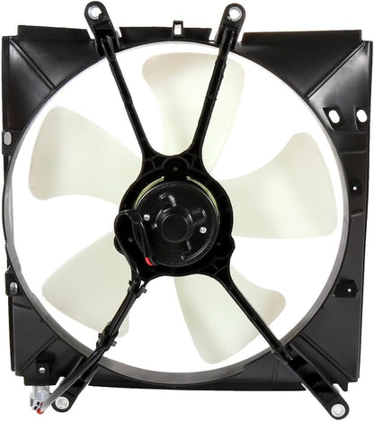 Radiator Cooling Fan Assembly Compatible with 1993-1997 for Geo Prizm/for Toyota Corolla,Replace 620-500,600150,75242,FA70070,1636102050,1636111020,1636302040,1636374020,1671102050