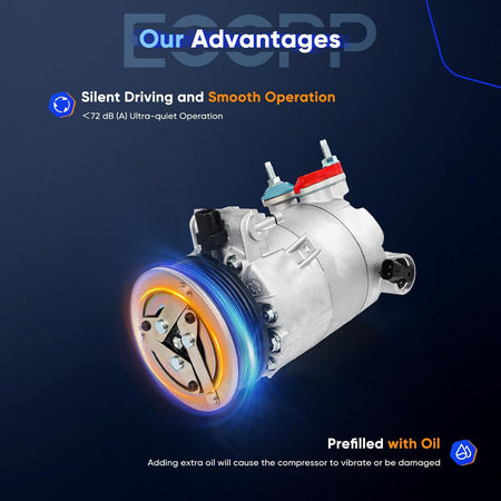 Land Rover Discovery Sport 2.0L AC Compressor with Clutch (2015-2017) – Fast Cooling - KUDUPARTS