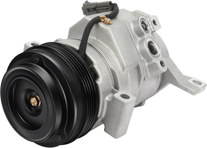 Fast Cooling A/C Compressor with Clutch, 4 Groove - Compatible with 2006-2016 Chevrolet Express 1500/2500
