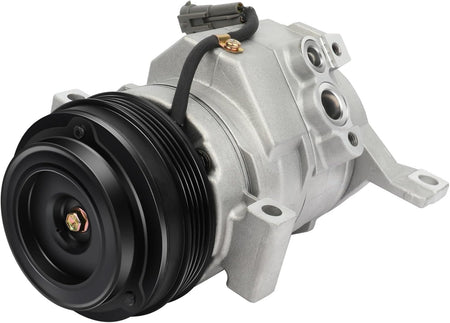 Fast Cooling A/C Compressor with Clutch, 4 Groove - Compatible with 2006-2016 Chevrolet Express 1500/2500 - KUDUPARTS