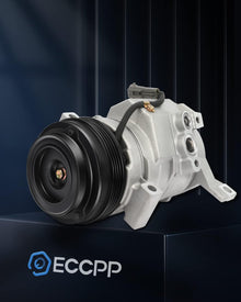 Fast Cooling A/C Compressor with Clutch, 4 Groove - Compatible with 2006-2016 Chevrolet Express 1500/2500