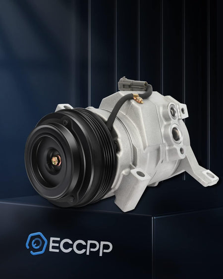 Fast Cooling A/C Compressor with Clutch, 4 Groove - Compatible with 2006-2016 Chevrolet Express 1500/2500 - KUDUPARTS