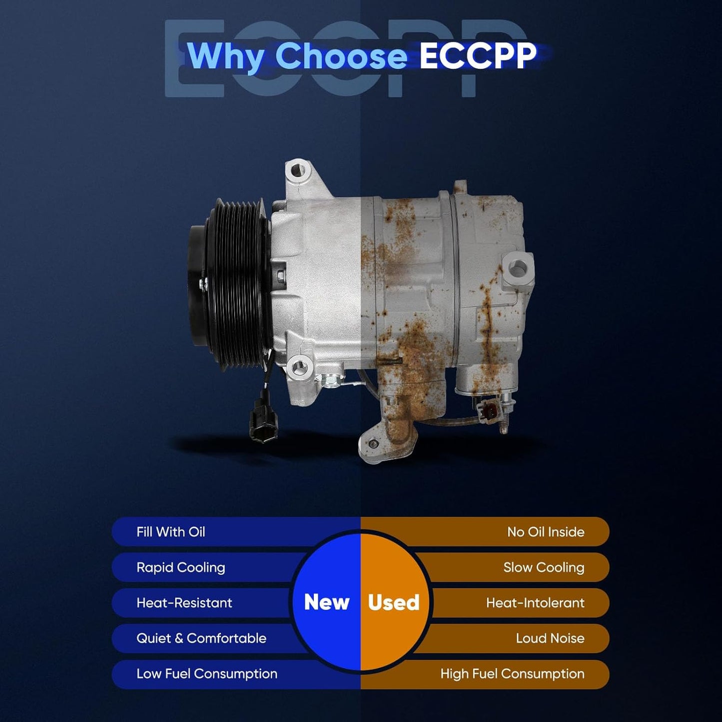 A/C Compressor with Clutch Fast Cooling 2008-2010 Fit for INFINITI EX35 G35 M35 3.5L AC Compressor
