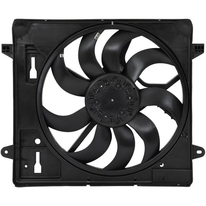 Radiator Cooling Fan Assembly Compatible with 2012-2017 for Jeep Wrangler,Replace 624080,6010277,76366,621-601,68143894AB,CF13078,68143894AA,68143894AB,621601,CH3115188